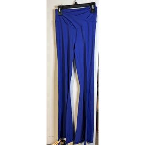 OFFLINE by Aerie Real Me Crossover Flare Leggings Cobalt Blue High Rise Medium